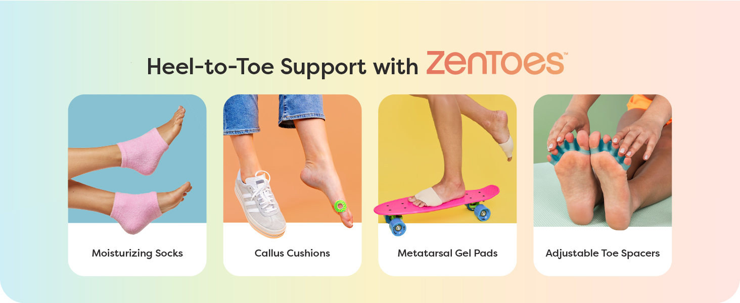 heel to toe relief with zentoes