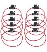 CAMWAY 10PCS Fuse Holder Blade Mini ATM/ATC Waterproof Automotive Wire Fuse Holder 14 AWG for Car...