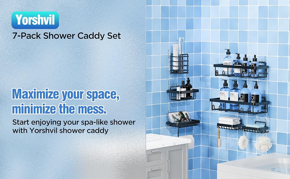 shower caddy black