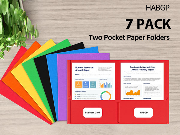Two Pocket Folder with Prongs