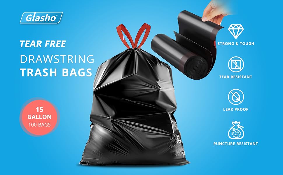 15 Tear Free Gallon Trash Bags