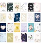Nihuecne 24 Pack Floral Get Well Cards with Self-adhesive Envelopes, 4