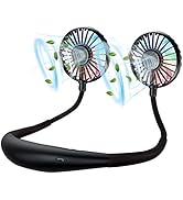 Neck Fan, Rechargeable Battery Operated Portable Fan 2600mAh, Hands Free Personal Fan Hang Around...