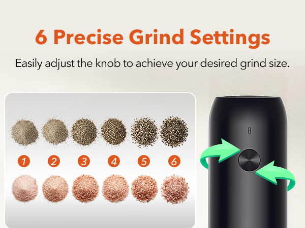 Electric Salt and Pepper Grinder Set