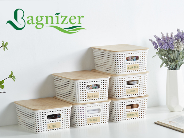 plastic storage bins