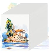 90 Sheets Watercolor Paper 8.5 x 11, 110 LB/230 GSM Water Color Paper 8.5x11, Cold Press Watercol...