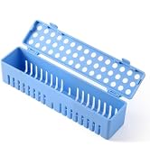 JMU Dental Instrument Sterilizat Case, Plastic Autoclavale Cassette Case, 1 Pack, Blue