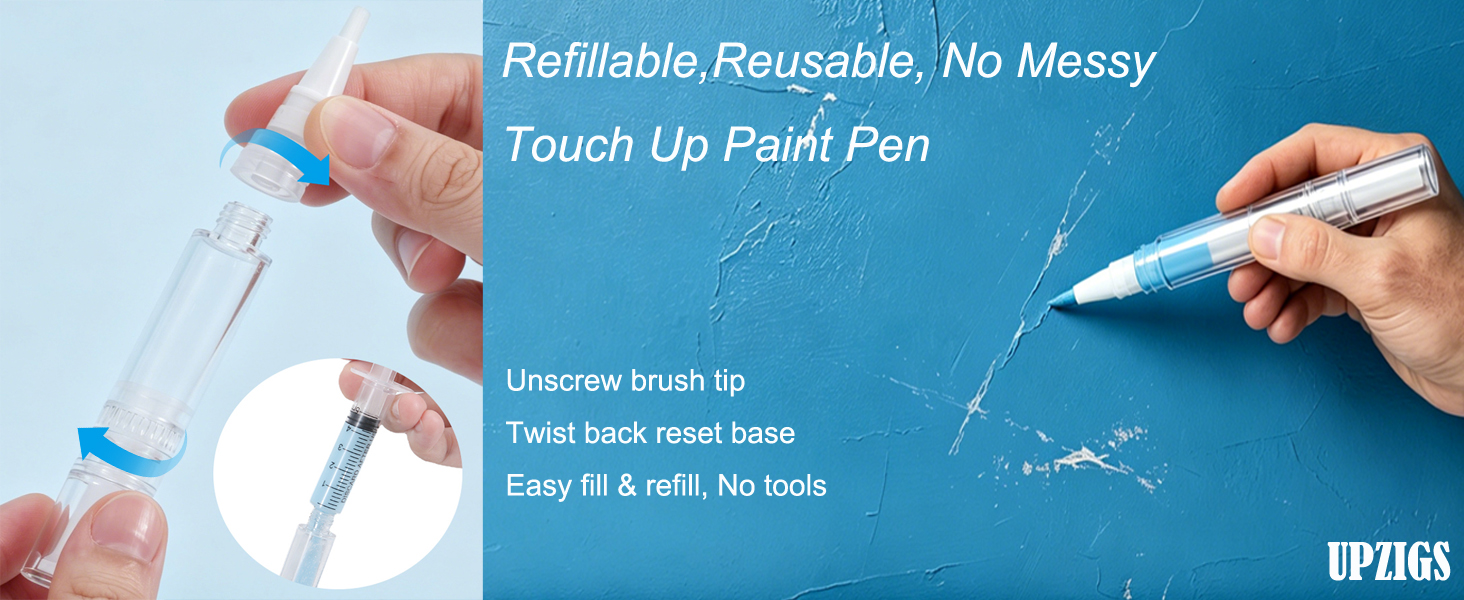 UPZIGS Refillable touch up paint pens