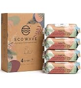 Eco Wave Hypoallergenic Plant-Based Pet Wipes, Dog and Cat Grooming Wipes for Face, Ears, Body, B...
