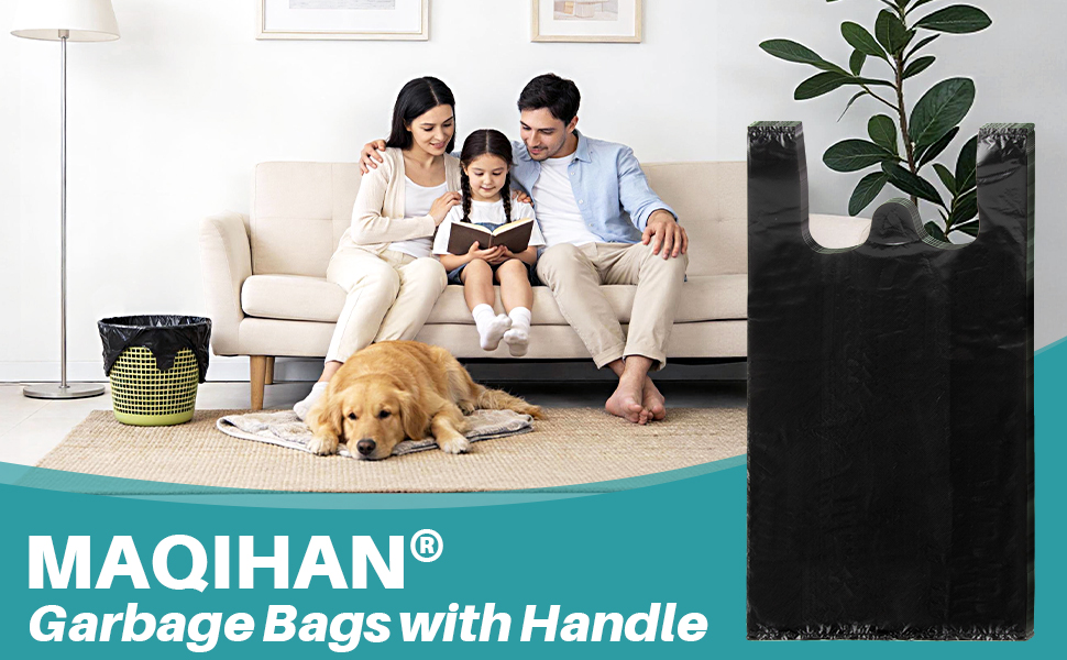 4 Gallon Garbage Bags with Handle