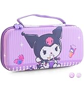 HYPERCASE Purple NS/OLED Switch Carrying Travel Bag, Cute Hard Shell Switch Case for NS/OLED Cons...