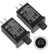 OurWarm Replacement Yard Inflatable Adapter, Class 2 Power Supply 12V 1A Replacement Plug for Hal...