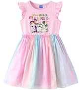 Disney Princess Frozen Elsa Minnie Stitch Toddler Girl Tulle Tutu Dress Ruffle Sleeve Mesh Summer...