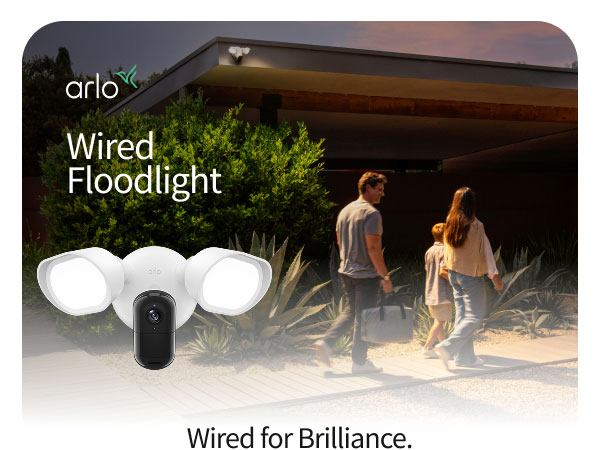 Arlo Wired Floodlight Security Camera 2K