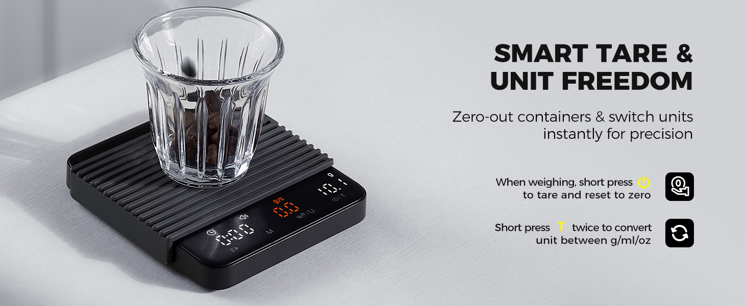 Coffee scale espresso scale with timer mini coffee scale with timer digital coffee bean scale