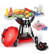 JOYIN Kitchen Toy Set, BBQ Play Grill, Cooking Toy Set, Little Chef Play, Kids Grill Playset Inte...