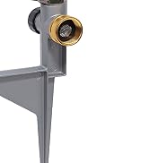 Impact Sprinkler Head on Metal Step Spike