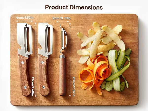 2 in 1 vegetable and fruit peeler set
