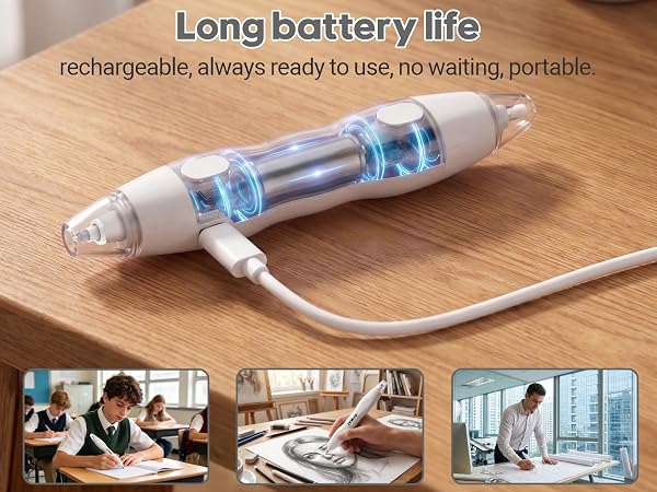 rechargeable electric eraser