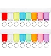 Uniclife Key Tag Rack Slot Style Plastic Wall Mounted Key Holder Organizer with Transparent Tough...