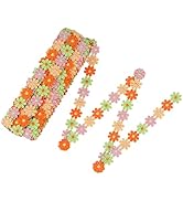BEEFLYING Colorful Daisy Flower Lace Ribbon Trim Embroidery for Sewing DIY Crafts Home Decoration...