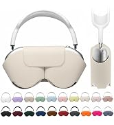 Maxjoy for Apple Airpods Max Smart Case Cover, Soft PU Leather Protective Cover Accessories for A...