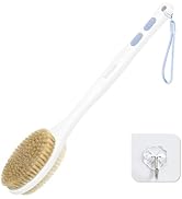 Bubbob Back Scrubber for Shower with Long Handle, Exfoliating Bath Brush for Body - Double Sided ...