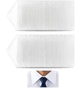 Collar Stays for Polo Shirts 120PCS,No Curl PVC Shirt Collar Stays for Men,Tape For Man Collar Sh...