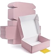 HORLIMER 12x9x4 inches Shipping Boxes Set of 20, Pink Medium Corrugated Cardboard Gift Mailer Box