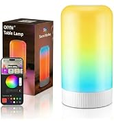 OIYN RGBICWW Smart Table Lamp with App Control, Touch Bedside LED Lamp, 33 Scene Modes & 16M Colo...