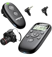 for Canon Camera Rechargeable Remote Shutter Release with Interval Timer - Aodelan Wireless Inter...