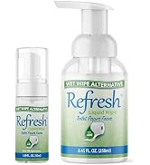 Refresh Liquid Wipe Toilet Paper Foam, Original Formula, 10.14 Fl Oz (Combo Pack)
