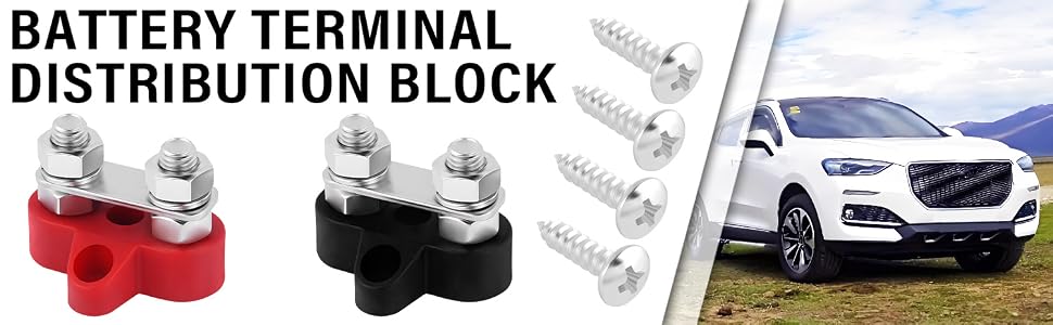 2PCS Battery Terminal Distribution Block