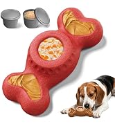 PETSWEET 3-in-1 Enrichment Dog Toy for Aggressive Chewers, Frozen Treat Toy & Interactive Treat D...
