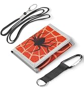 Kids Wallet for Boys with Lanyard, Little Boys Wallet for Kids Ages 4-5-6-7-8-9-10-12, Spider You...