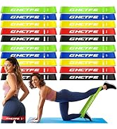 GHCTFE 20PCS Resistance Bands Bulk Set for Trainers, Small Groups & Fitness Classes, Mini Bands f...