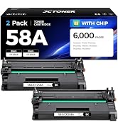 58A Black Toner Cartridge 2-Pack with chip High Yield Replacement for HP 58A CF258A Compatible wi...