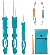 Dreadlocks Crochet Hooks with Ergonomic Handle,0.75mm Hair Crochet Needle for Loc Braid