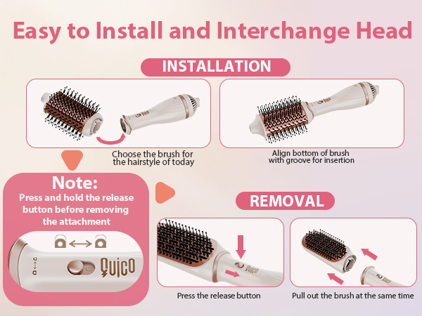 Hair dryer brush