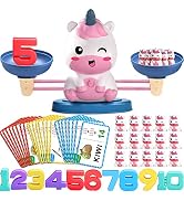 Kaodezhu Unicorn Math Balance Toys - Montessori Toys for 3 Years Old Kids, Learning and Education...