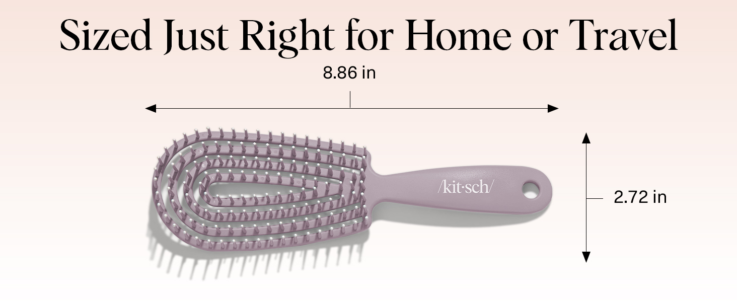 Flexible Hair Brush for Women and Men Adults & Kids Ulta-Smooth Bristles for Wet or Dry Strands