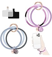 UKON Phone Lanyard,2 Pack Silicone Wrist Strap Gradient Fashion Phone Strap 3 in 1 Phone Wrist Ri...