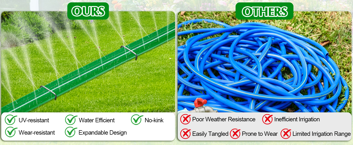 sprinkler hose with holes