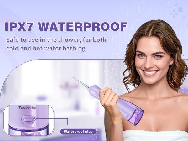 Tovendor electric flosser IPX7 WATERPROOF
