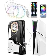 Joso LED Light Strip for PS5, RGB Ring with 8 Colors 400 Effects for PS5 Pro/PS5 Slim and Initial...