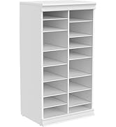 ClosetMaid Modular Adjustable Divided Storage Shelving Unit Organizer, 15.94-Inch D x 40.3-Inch H...