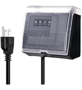 TAYMATIC WiFi Pool Pump Timer Outlet, 15A 125V 1HP,NEMA 5-15R Plug-in Timer, Outdoor& Indoor use,...