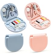 Yasdyri 4 Pack Mini Sewing Kit, Portable Sewing Kit for Travel, Mini Travel Sewing Kit TSA Approv...
