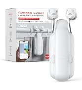 SwitchBot Automatic Curtain Opener - Bluetooth Remote Control Smart Curtain with App/Timer, Upgra...