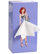 Lady Tissue Box, Tissue Box Cover Rectangle Tissue Holder, Dress Shape Tissue Dispenser, Decorati...